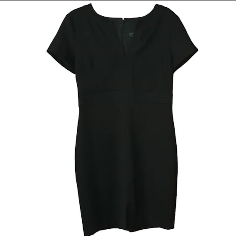Ann Taylor Classic Little Black Dress with V-Neck Cut
